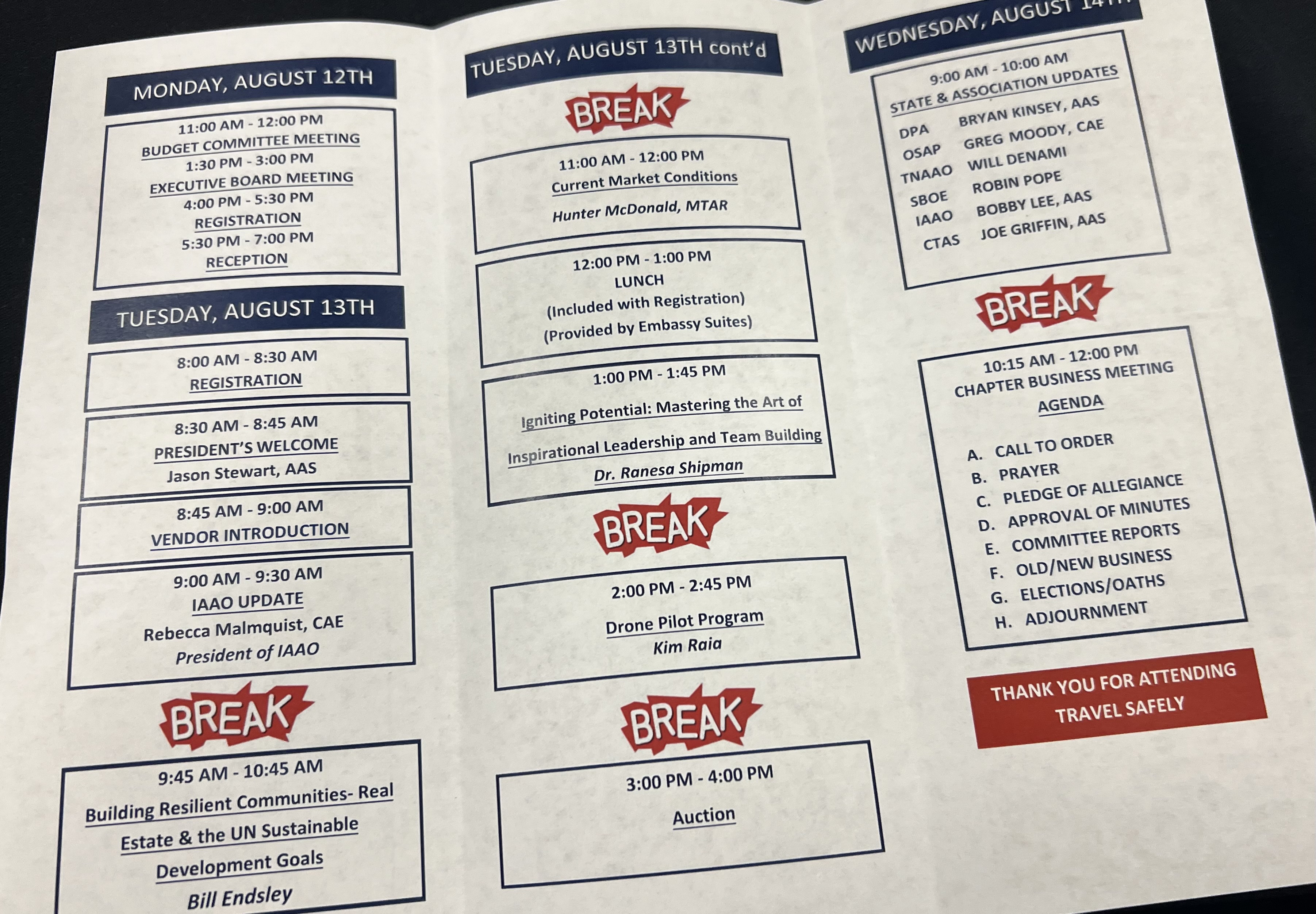 TIAAO Holds 40th Annual Chapter Meeting